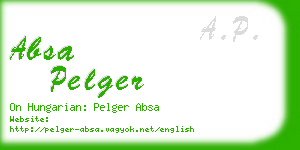 absa pelger business card